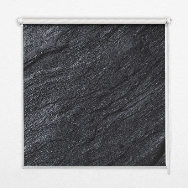 Roller blind for large window Black texture