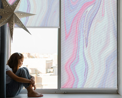 Modern roller blind Colorful paint smears