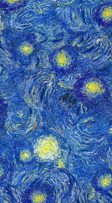 Fabric roller blind Painted blue picture