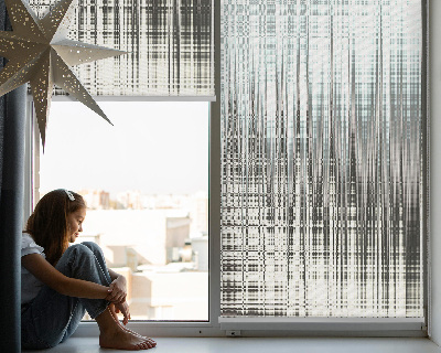 Roller blind for large window Mirror abstraction