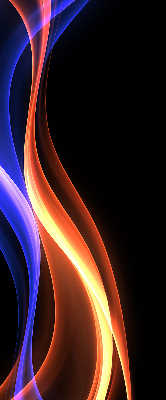 Modern roller blind Orange and blue animation