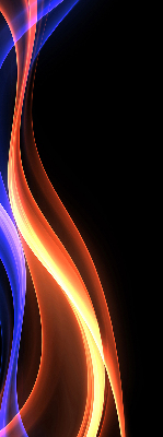 Modern roller blind Orange and blue animation