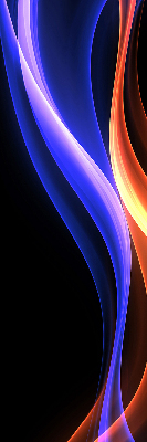 Modern roller blind Orange and blue animation