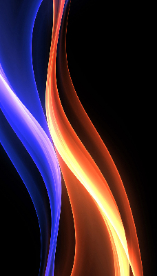 Modern roller blind Orange and blue animation