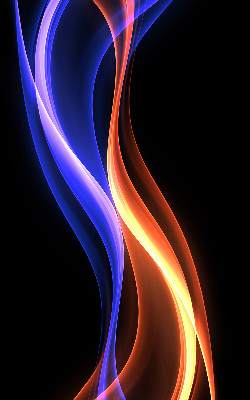 Modern roller blind Orange and blue animation