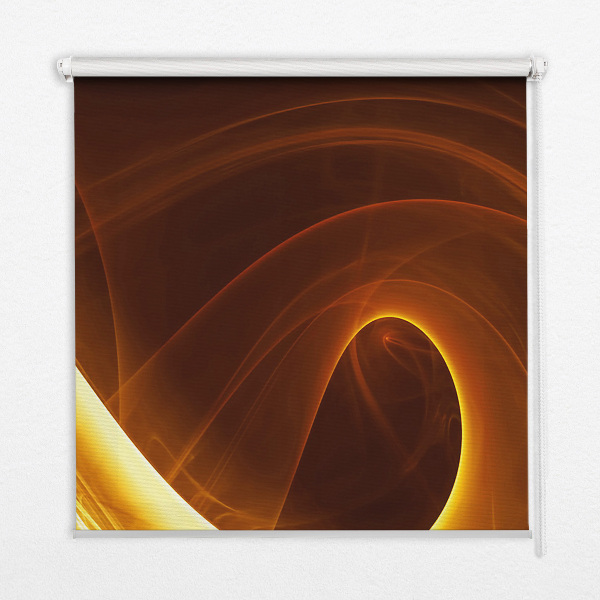 Roller blind for large window Orange abstraction