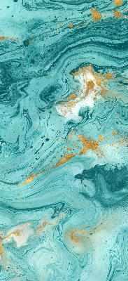 Modern roller blind Turquoise granite