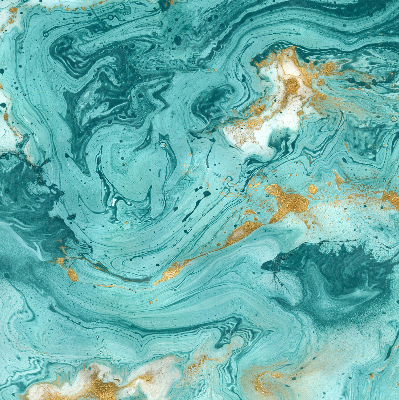 Modern roller blind Turquoise granite