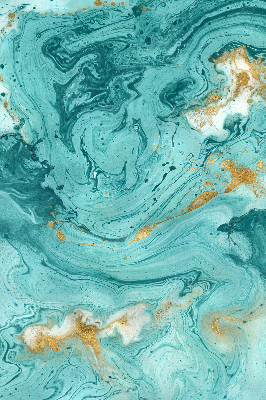 Modern roller blind Turquoise granite