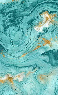 Modern roller blind Turquoise granite