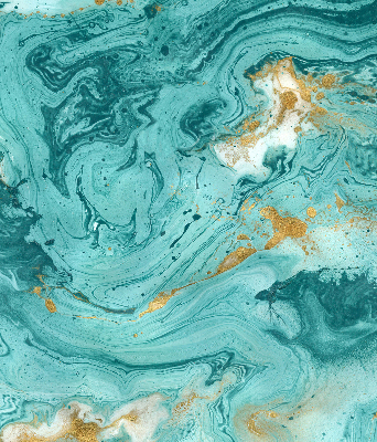 Modern roller blind Turquoise granite