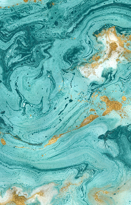 Modern roller blind Turquoise granite