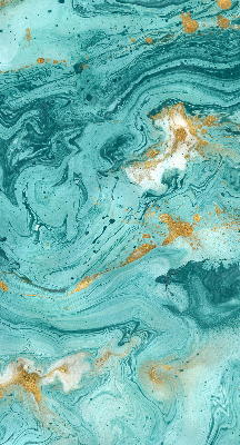 Modern roller blind Turquoise granite