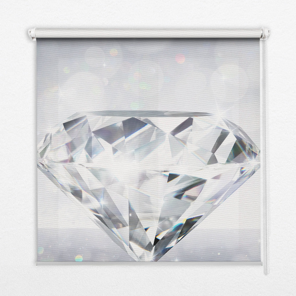 Roller blind for large window Diamonds