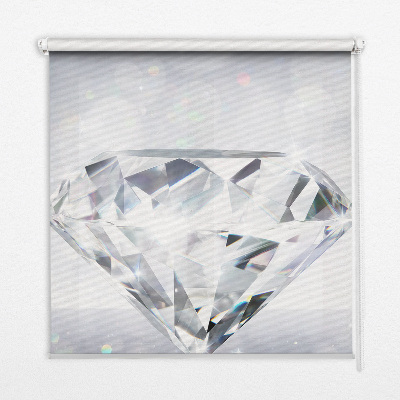 Roller blind for large window Diamonds