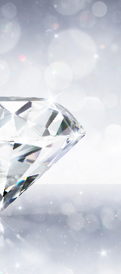 Roller blind for large window Diamonds
