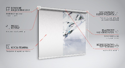 Roller blind for large window Diamonds