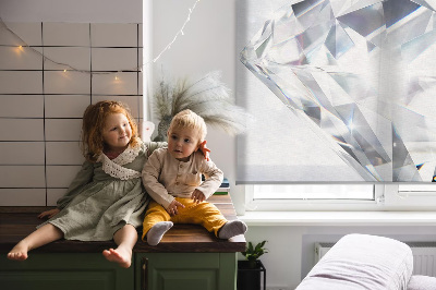 Roller blind for large window Diamonds