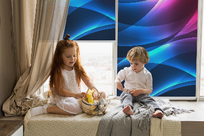 Fabric roller blind Colorful animation