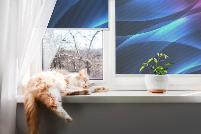 Fabric roller blind Colorful animation
