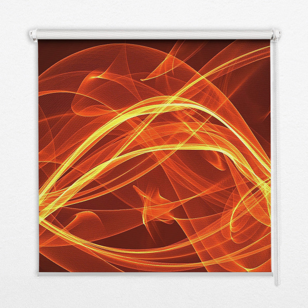 Modern roller blind Orange abstraction