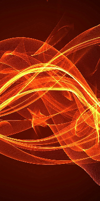 Modern roller blind Orange abstraction