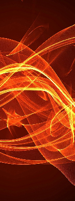 Modern roller blind Orange abstraction