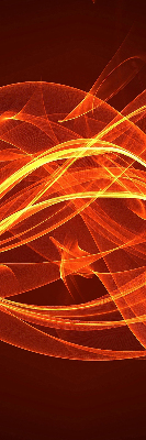 Modern roller blind Orange abstraction