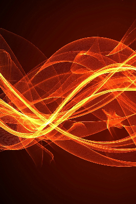 Modern roller blind Orange abstraction