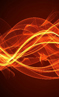 Modern roller blind Orange abstraction