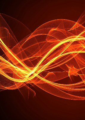 Modern roller blind Orange abstraction