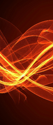 Modern roller blind Orange abstraction