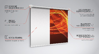 Modern roller blind Orange abstraction