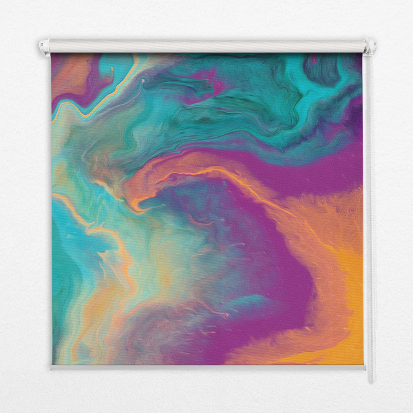 Fabric roller blind Paint washout