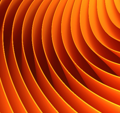 Modern roller blind Orange abstraction