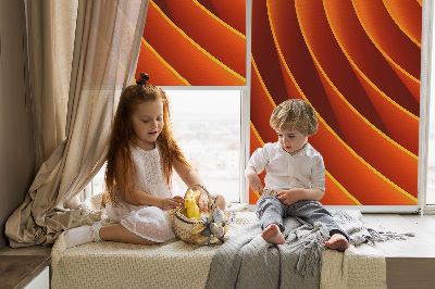 Modern roller blind Orange abstraction