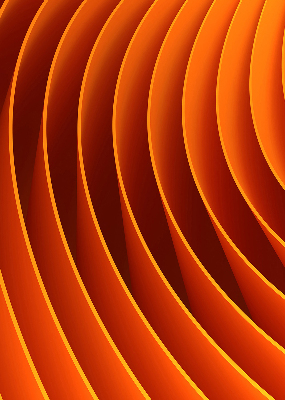 Modern roller blind Orange abstraction