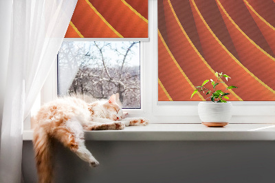 Modern roller blind Orange abstraction