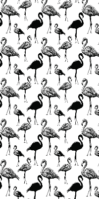 Roller blind for large window Black flamingos