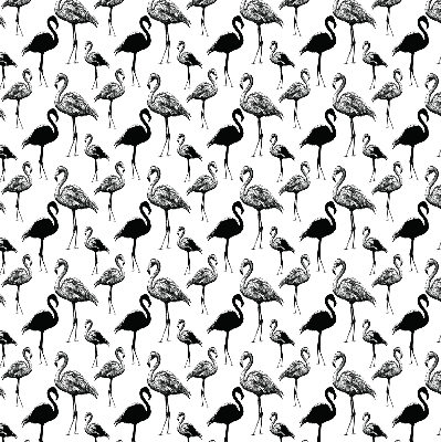 Roller blind for large window Black flamingos
