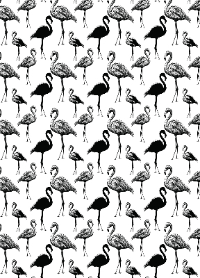 Roller blind for large window Black flamingos