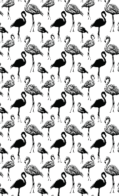 Roller blind for large window Black flamingos