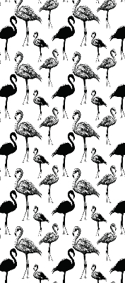 Roller blind for large window Black flamingos