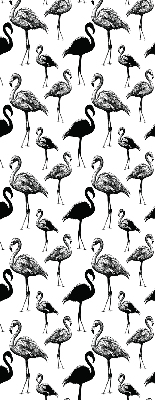 Roller blind for large window Black flamingos