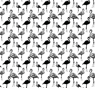 Roller blind for large window Black flamingos
