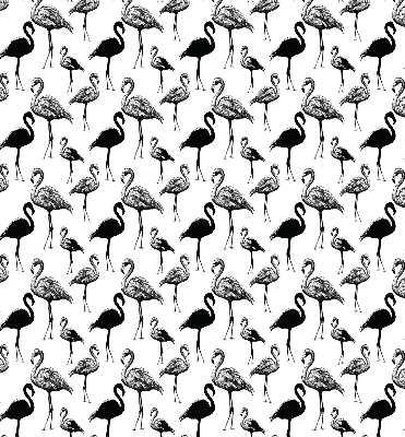 Roller blind for large window Black flamingos
