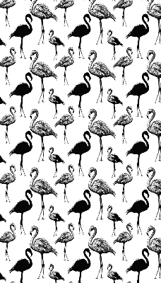 Roller blind for large window Black flamingos