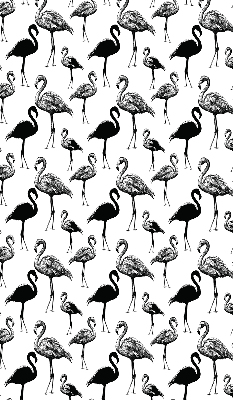 Roller blind for large window Black flamingos