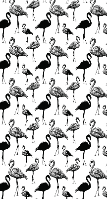 Roller blind for large window Black flamingos