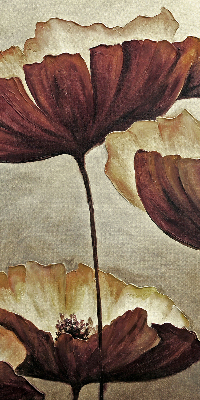 Fabric roller blind Flowers